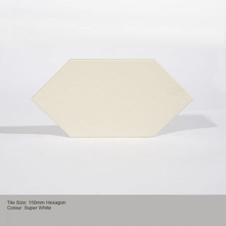 Hexagon Tile - Super White