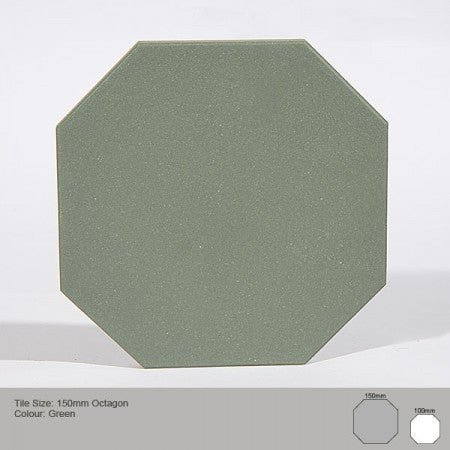 Octagon Tile - Green