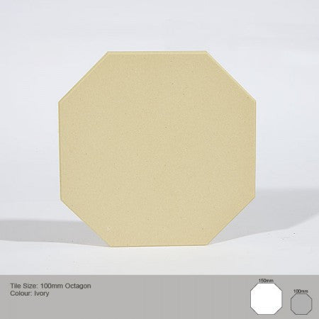 Octagon Tile - Ivory