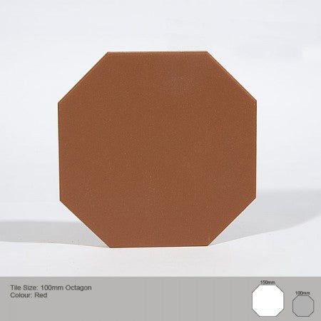 Octagon Tile - Red