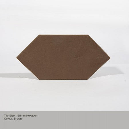 Hexagon Tile - Brown