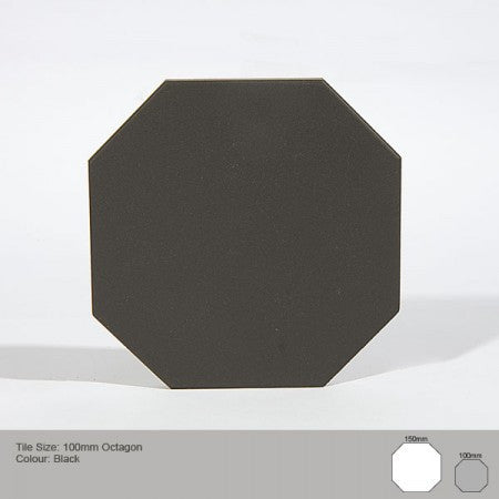 Octagon Tile - Black