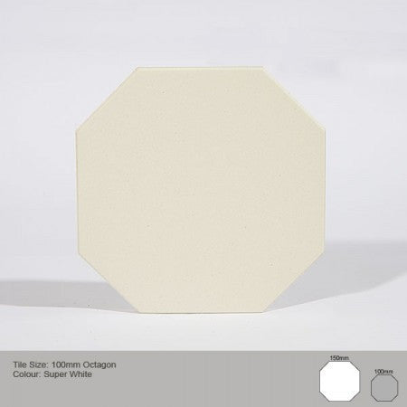 Octagon Tile - Super White