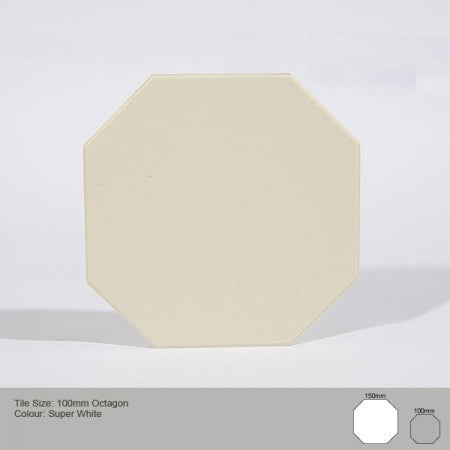 Octagon Tile - White