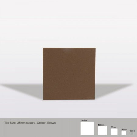 Square Tile - Brown