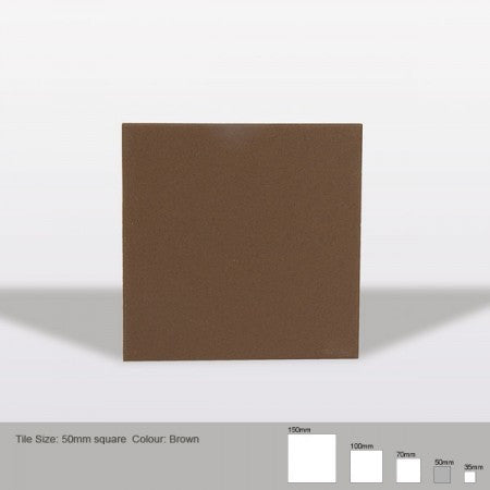 Square Tile - Brown