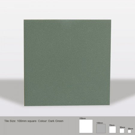 Square Tile - Dark Green