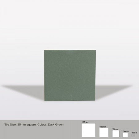 Square Tile - Dark Green
