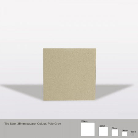 Square Tile - Pale Grey