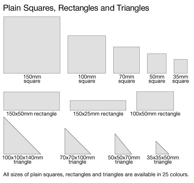 Rctangles Using Square Tile Square Tile - Red - Original Features