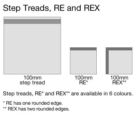 Step Treads, RE and REX Tiles
