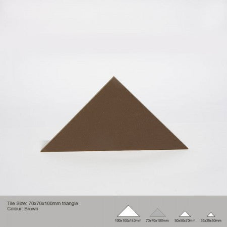 Triangle Tile - Brown