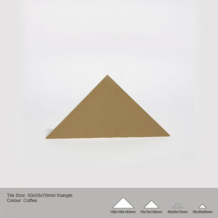 Triangle Tile - Coffee