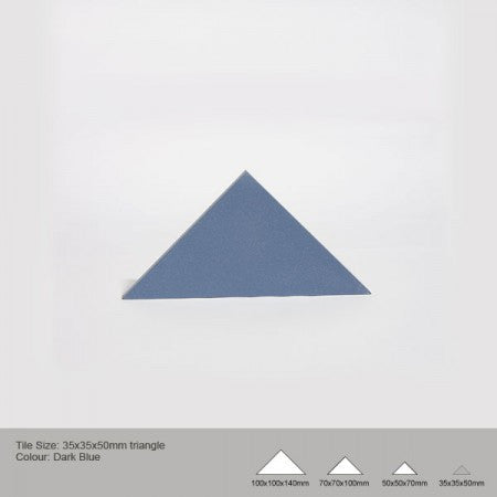 Triangle Tile - Dark Blue