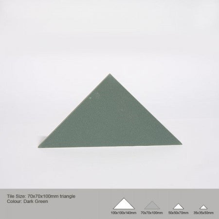 Triangle Tile - Dark Green