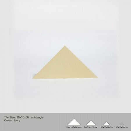 Triangle Tile - Ivory