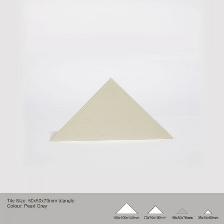 Triangle Tile - Pearl Grey