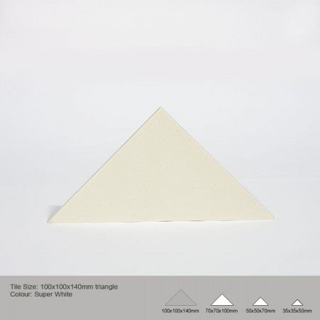 Triangle Tile - Super White