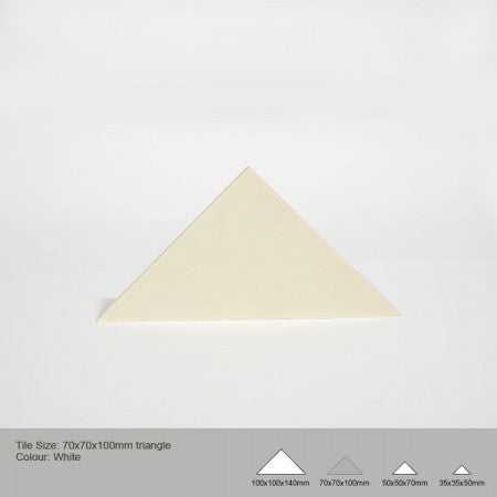 Triangle Tile - White